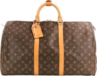 Louis Vuitton Brown Monogram Canvas Boston Bag (Pre-Owned)