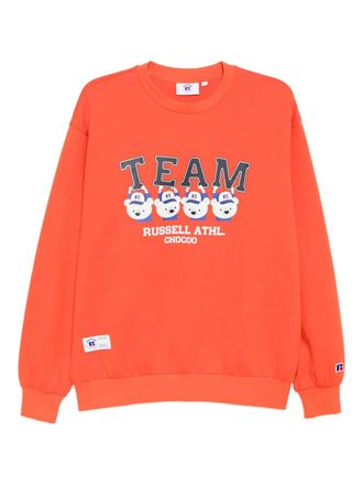 Chocoolate graphiced sweatshirt - men - Cotton/Polyester - M - Orange