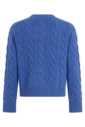 Polo Ralph Lauren Cable-Knit Wool-Blend Sweater - Blue
