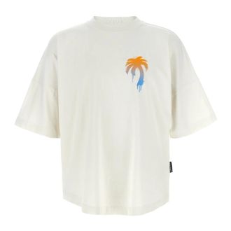 Palm Angels I Love PA Over T-Shirt - male - Palm Angels - T-Shirts - White - XS - Tops