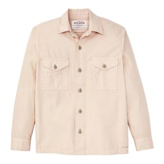 Filson Light Jackets, male, Pink, Size: M Reverse Sateen Jac-Shirt