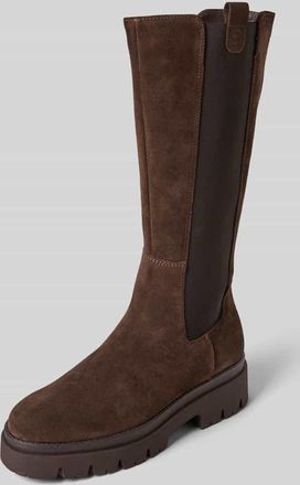 Tamaris Tamaris Stiefel aus echtem Rindsvelours in Dunkelbraun, Gr&ouml;&szlig;e 41