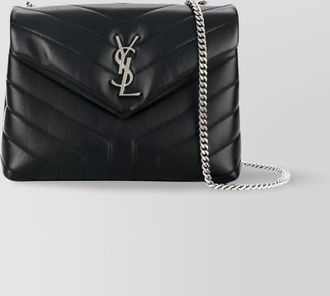 Saint Laurent compact quilted chain bag