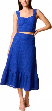 Cleobella Azure Midi Skirt In Surf The Web