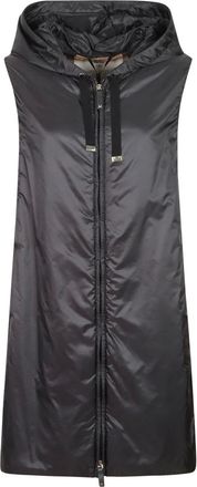 Max Mara Imbottito Smanicato - Dames - Jassen - Zwart - Maat: XS Zijde