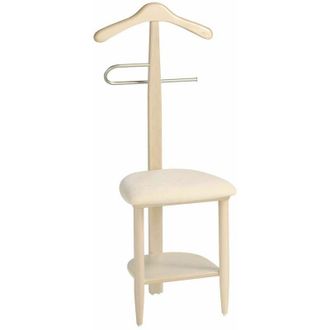 HERDASA Gal&aacute;n 361 Con Asiento En Beige Herrajes Cromado Satinado Lacado Cambrian, 105 Cm(alto)45 Cm(ancho)41 Cm(largo)