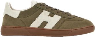 Hogan Su&egrave;de sneakers met geheugenschuimzool - Heren - Sneakers - Groen - 40 EU - Su&egrave;de - Schoenen