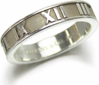 Tiffany & Co. Atlas Silver 925 Band Ring (Pre-Owned)
