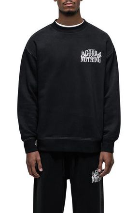 Good For Nothing Dakota Relaxed Sweatshirt in Black at Nordstrom, Size Xx-Large Uk