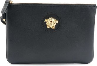 Versace La Medusa Clutch - Heren - Tassen - Zwart - ONE Size - Leer - Tassen