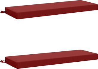 vidaXL Cojines Para Banco De 2 Piezas Soest 2 Uds. 100% Poli&eacute;ster Vidaxl