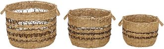 Safavieh Pitof Set Of 3 Baskets
