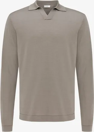 Gentiluomo Longsleeve Buttonless Polo | Taupe
