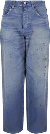 Balenciaga Loose Fit Distressed Jeans