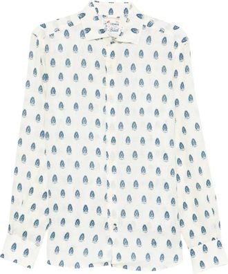 MC2 Saint Barth Casual Shirts - Heren - Casual Overhemden - Wit - M - Overhemden