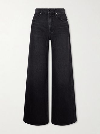 Veronica Beard Jeans A Gamba Larga E Vita Media Kasey - Grigio