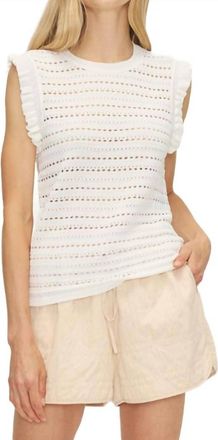 Mélissa Nepton Javier Knit Top In Off White