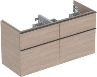 Keramag Keramag - Geberit Icon Mueble Bajo Lavabo Para Lavabo Doble, 4 Cajones