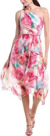 Adrianna Papell Printed High-Low Dress