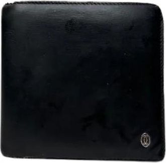 Cartier Pre-owned Bifold Portemonnee - Dames - Vintage Accessoires - Zwart - ONE Size - Vintage