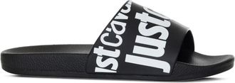 Just Cavalli Sandali slides con stampa - Nero