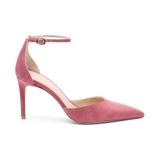 Stuart Weitzman Stuart Power Strap 85 - female - Stuart Weitzman - Pumps - Pink - 7 1/2 UK - Shoes