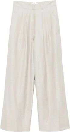 Pantaloni Torino Tortino Broek - Dames - Wijde Broeken - Grijs - M - Wol - Broeken