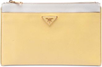 Prada Pre-owned Prada Bicolor Saffiano Lux Clutch Ladies OAQ8TSCXSQ0X6FUX