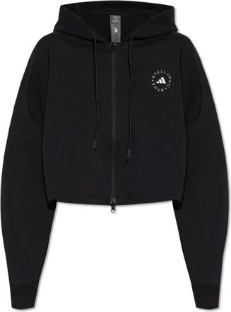 adidas by Stella McCartney Dames, Sweatshirts & Hoodies, Zwart, Maat: L Katoen