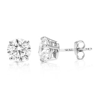 Vir Jewels 1/2 cttw Lab Grown Diamond Stud Earrings 14K Gold VS1 Clarity H-I Color Round
