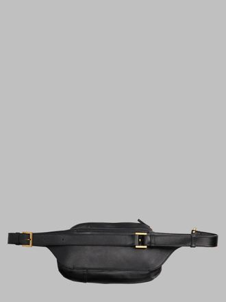 Versace Mens Belt Bag Medusa Leather Black Calf