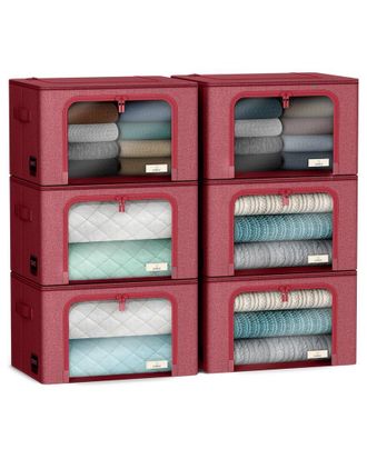 Sorbus Storage Bins With Metal Frame