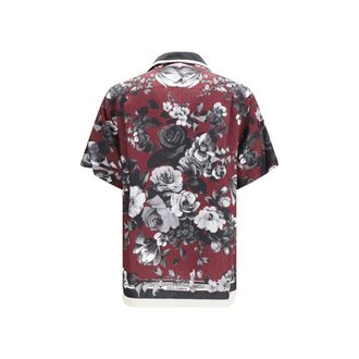 Dolce & Gabbana Mens Multicolor Silk Pattern Shirt
