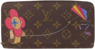 Louis Vuitton Pre-owned Wallets, female, Brown, Size: ONE SIZE Pre-owned Canvas Wallet