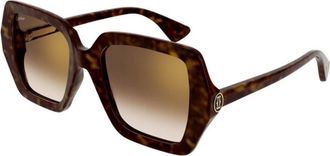 Cartier C Decor Zonnebril - Dames - Zonnebrillen - Bruin - 54 MM - Accessoires