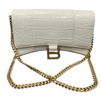 Balenciaga Pre-owned Vintage Schoudertas - Dames - Pre-owned - Wit - Maat: ONE Size Leer