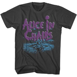 American Classics Alice in Chains Purple Logo Dirt Album Cover Adult Short Sleeve T Shirt 90s Vintage Style Graphic Tees, Smoke, Large