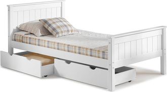 Alaterre Harmony Twin Wood Platform Bed With Storage Drawers