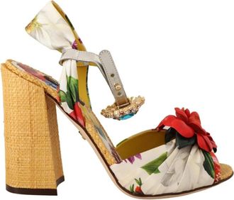 Dolce & Gabbana High Heel Sandalen - Dames - Sandalen met hakken - Veelkleurig - 40 EU - Leer - Schoenen