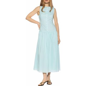 Alexia Admor Solenne Mixed Media Dress in Halogen Blue at Nordstrom Rack, Size 10