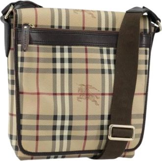 Burberry Pre-owned Cross Body Bags, female, Beige, Size: ONE SIZE Pre-owned Plastic Shoulder Bag
