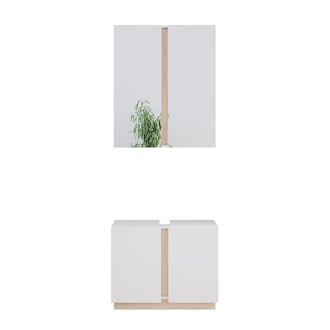 Vicco Conjunto De Muebles De Ba&ntilde;o Gloria, Blanco, 2 Piezas