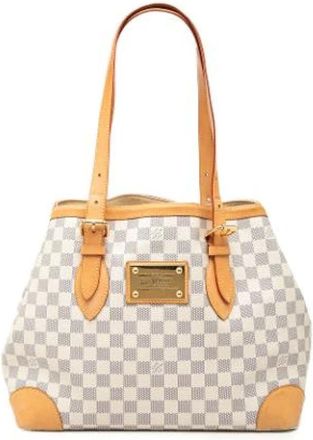 Louis Vuitton Pre-owned Tote Bags, female, White, Size: ONE SIZE Pre-owned Hampstead MM