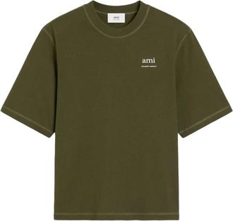 Ami T-shirt con ricamo - Verde
