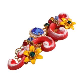 Dolce & Gabbana Accessories, female, Multicolor, ONE SIZE, Multicolor Crystal Hair Clip