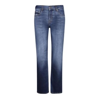7 For All Mankind Straight Jeans, male, Blue, Size: W30 Slimmy Jeans