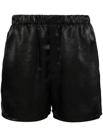 Ludovic de Saint Sernin velvet shorts - Black