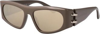 Alexander McQueen Stijlvolle zonnebril Am 0471S - unisex - Zonnebrillen - Grijs - 53 MM - Accessoires