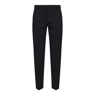 Max Mara Dames, Broeken, Zwart, Maat: M Wol