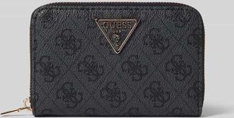 Guess Portemonnaie mit Logo-Muster Modell LAUREL II in Anthrazit, Gr&ouml;&szlig;e 1